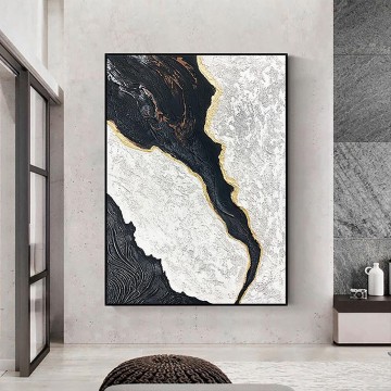 Texturkunst Werke - Schwarz Weiß abstrakte 10 Wandkunst Minimalismus Textur